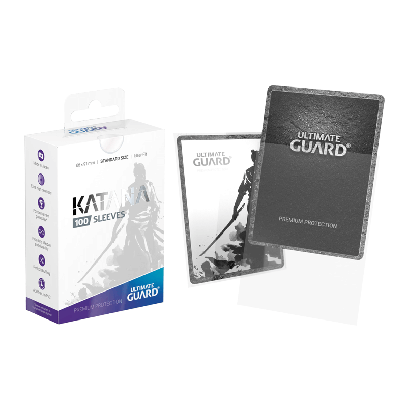 UG 100 Katana Sleeves Standard Size Transparent