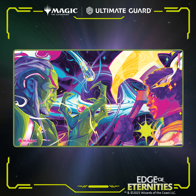 UG Play-Mat MTG Edge of Eternities - Haliya and Tezzeret
