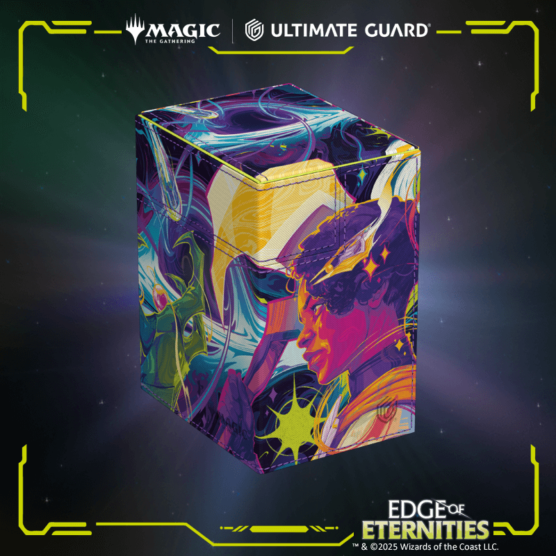 UG Flip'n'Tray 133+ XenoSkin MTG Edge of Eternities - Haliya and Tezzeret