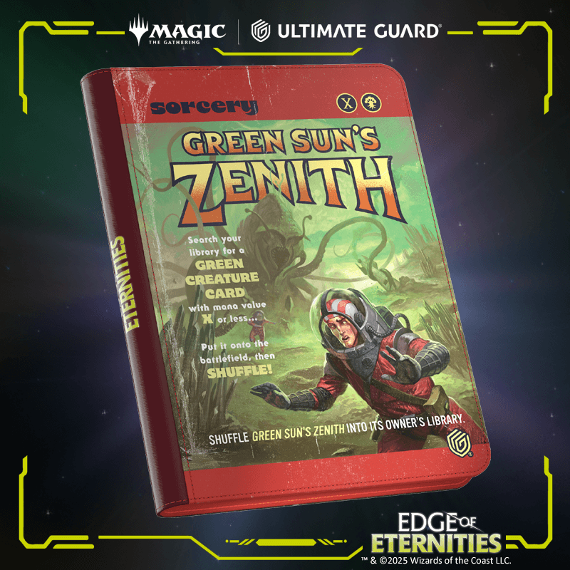 UG Zipfolio 360 Xenoskin - MTG Edge of Eternities - Green Sun’s Zenith