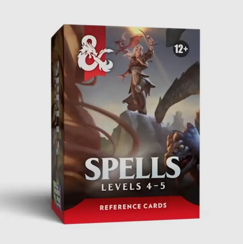 D&D Reference Cards Spells: Levels 4–5