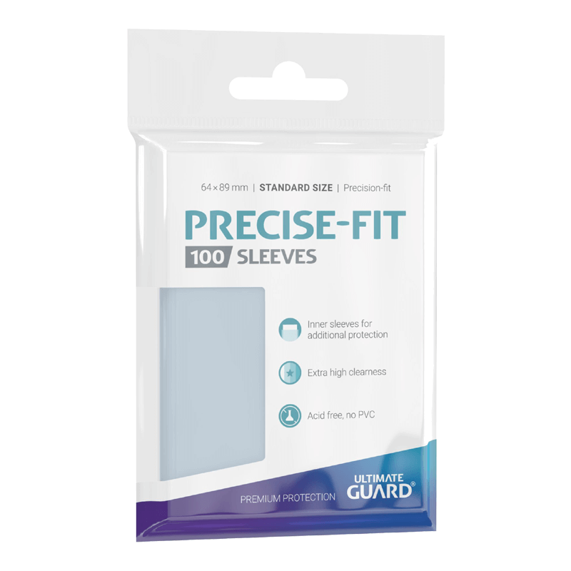 UG 100 Precise-Fit Standard Sleeves Transparent