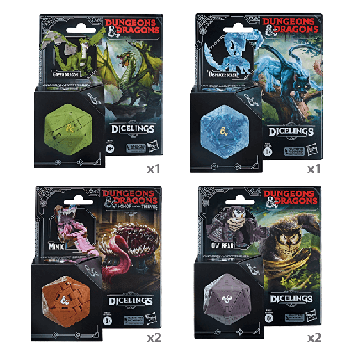 [F51185L02] D&D HONOR AMONG THIEVES -Dicelings Collectible Assorted 3-