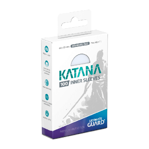 [UGD011337] UG 100 Katana Inner Sleeves Standard Size Transparent