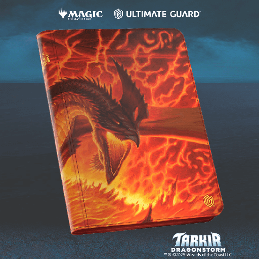 [UGD011587] UG Zipfolio 360 Xenoskin - MTG Tarkir: Dragonstorm - Magmatic Hellkite