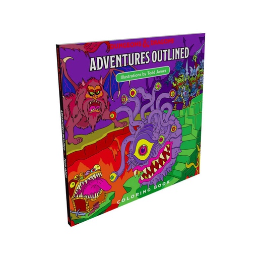 [C60350000] D&D Adventures Outlined Coloring Book